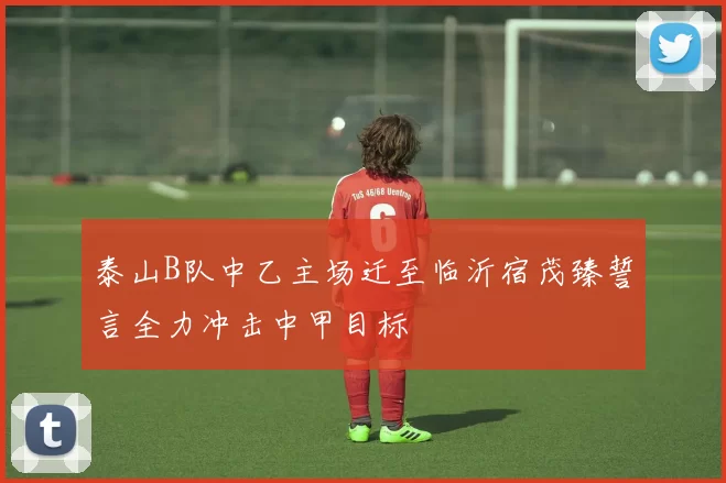 泰山B队中乙主场迁至临沂宿茂臻誓言全力冲击中甲目标